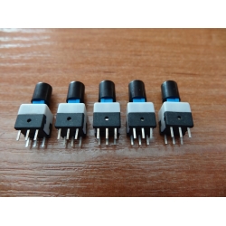 Mikro switch monostabilny przełącznik 8x8 z klawiszem kpl. 5szt