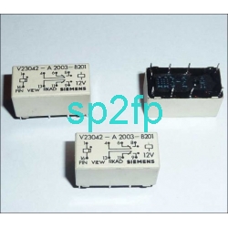 Przekaźnik simens V23042-A2003-B201 cewka12v  DC Prąd styku 2A