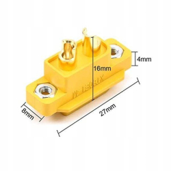 Złącze męskie Amass XT60E1-M