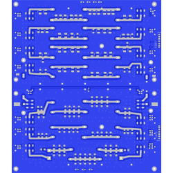 Płytka PCB do budowy LPF filtr dolnoprzepustowy 1500wat 7 zakresów kf 2pcb