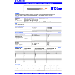 Kabel koncentryczny H155 flex SATEC 1mb