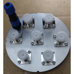 Przełącznik antenowy KF okragły zewnętrzny zmontowany 6 anten