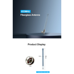 Antena LoRa 433MHz 4,5 dBi TX433-BLG-40 Wtyk N