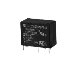 Przekaźnik JZC-33FCS10 12VDC 1styk przełączny NO-NC max 10A