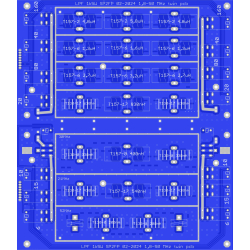 Płytka PCB do budowy LPF filtr dolnoprzepustowy 1500wat 7 zakresów kf 2pcb